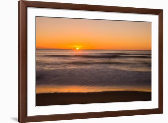 Sunrise at Shelly Beach, Caloundra, Sunshine Coast, Queensland, Australia-Mark A Johnson-Framed Photographic Print