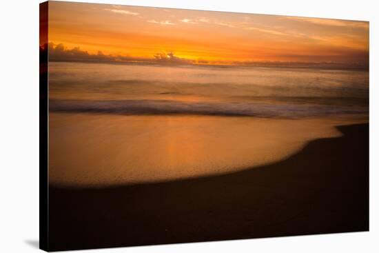 Sunrise at Shelly Beach, Caloundra, Sunshine Coast, Queensland, Australia-Mark A Johnson-Stretched Canvas