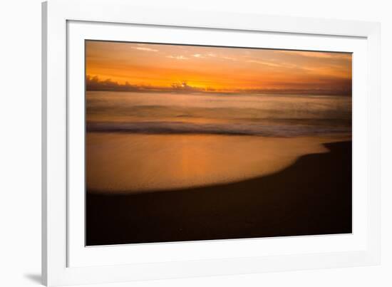 Sunrise at Shelly Beach, Caloundra, Sunshine Coast, Queensland, Australia-Mark A Johnson-Framed Photographic Print