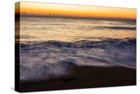 Sunrise at Shelly Beach, Caloundra, Sunshine Coast, Queensland, Australia-Mark A Johnson-Stretched Canvas