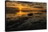 Sunrise at Shelly Beach, Caloundra, Sunshine Coast, Queensland, Australia-Mark A Johnson-Stretched Canvas