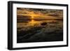 Sunrise at Shelly Beach, Caloundra, Sunshine Coast, Queensland, Australia-Mark A Johnson-Framed Photographic Print