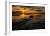 Sunrise at Shelly Beach, Caloundra, Sunshine Coast, Queensland, Australia-Mark A Johnson-Framed Photographic Print