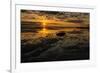 Sunrise at Shelly Beach, Caloundra, Sunshine Coast, Queensland, Australia-Mark A Johnson-Framed Photographic Print