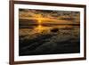 Sunrise at Shelly Beach, Caloundra, Sunshine Coast, Queensland, Australia-Mark A Johnson-Framed Photographic Print