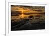 Sunrise at Shelly Beach, Caloundra, Sunshine Coast, Queensland, Australia-Mark A Johnson-Framed Photographic Print