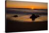 Sunrise at Shelly Beach, Caloundra, Sunshine Coast, Queensland, Australia-Mark A Johnson-Stretched Canvas