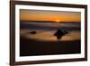 Sunrise at Shelly Beach, Caloundra, Sunshine Coast, Queensland, Australia-Mark A Johnson-Framed Photographic Print