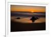 Sunrise at Shelly Beach, Caloundra, Sunshine Coast, Queensland, Australia-Mark A Johnson-Framed Photographic Print