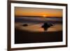 Sunrise at Shelly Beach, Caloundra, Sunshine Coast, Queensland, Australia-Mark A Johnson-Framed Photographic Print