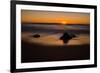 Sunrise at Shelly Beach, Caloundra, Sunshine Coast, Queensland, Australia-Mark A Johnson-Framed Photographic Print