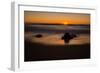 Sunrise at Shelly Beach, Caloundra, Sunshine Coast, Queensland, Australia-Mark A Johnson-Framed Photographic Print