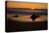 Sunrise at Shelly Beach, Caloundra, Sunshine Coast, Queensland, Australia-Mark A Johnson-Stretched Canvas