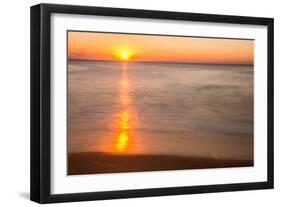 Sunrise at Shelly Beach, Caloundra, Sunshine Coast, Queensland, Australia-Mark A Johnson-Framed Photographic Print