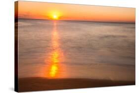 Sunrise at Shelly Beach, Caloundra, Sunshine Coast, Queensland, Australia-Mark A Johnson-Stretched Canvas