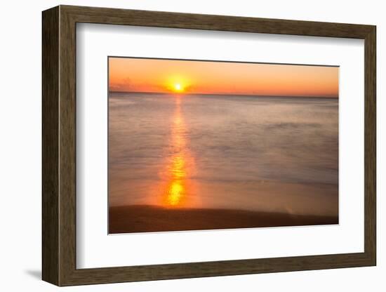 Sunrise at Shelly Beach, Caloundra, Sunshine Coast, Queensland, Australia-Mark A Johnson-Framed Photographic Print