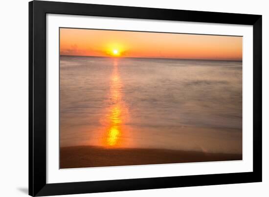 Sunrise at Shelly Beach, Caloundra, Sunshine Coast, Queensland, Australia-Mark A Johnson-Framed Photographic Print