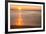 Sunrise at Shelly Beach, Caloundra, Sunshine Coast, Queensland, Australia-Mark A Johnson-Framed Photographic Print