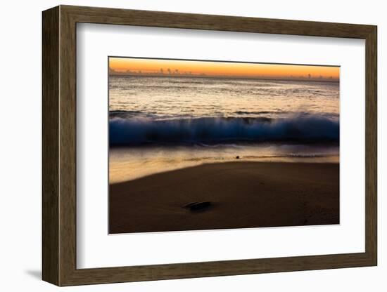 Sunrise at Shelly Beach, Caloundra, Sunshine Coast, Queensland, Australia-Mark A Johnson-Framed Photographic Print