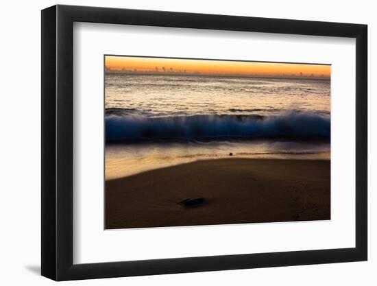 Sunrise at Shelly Beach, Caloundra, Sunshine Coast, Queensland, Australia-Mark A Johnson-Framed Photographic Print