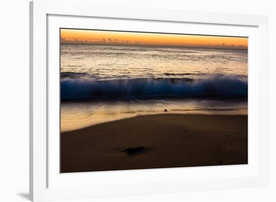 Sunrise at Shelly Beach, Caloundra, Sunshine Coast, Queensland, Australia-Mark A Johnson-Framed Photographic Print