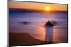 Sunrise at Shelly Beach, Caloundra, Sunshine Coast, Queensland, Australia-Mark A Johnson-Mounted Photographic Print