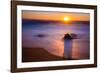 Sunrise at Shelly Beach, Caloundra, Sunshine Coast, Queensland, Australia-Mark A Johnson-Framed Photographic Print