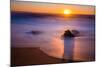 Sunrise at Shelly Beach, Caloundra, Sunshine Coast, Queensland, Australia-Mark A Johnson-Mounted Photographic Print