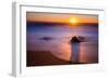 Sunrise at Shelly Beach, Caloundra, Sunshine Coast, Queensland, Australia-Mark A Johnson-Framed Photographic Print