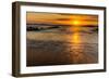 Sunrise at Shelly Beach, Caloundra, Sunshine Coast, Queensland, Australia-Mark A Johnson-Framed Photographic Print