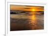 Sunrise at Shelly Beach, Caloundra, Sunshine Coast, Queensland, Australia-Mark A Johnson-Framed Photographic Print