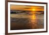 Sunrise at Shelly Beach, Caloundra, Sunshine Coast, Queensland, Australia-Mark A Johnson-Framed Photographic Print