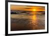 Sunrise at Shelly Beach, Caloundra, Sunshine Coast, Queensland, Australia-Mark A Johnson-Framed Photographic Print