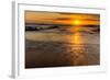 Sunrise at Shelly Beach, Caloundra, Sunshine Coast, Queensland, Australia-Mark A Johnson-Framed Photographic Print