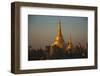 Sunrise at Shwedagon Pagoda-Jerzy Opoka-Framed Photographic Print