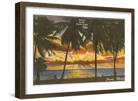 Sunrise at Stuart, Florida-null-Framed Art Print