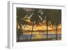 Sunrise at Stuart, Florida-null-Framed Art Print