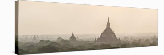 Sunrise at Sulamani Buddhist Temple, Bagan (Pagan) Ancient City, Myanmar (Burma), Asia-Matthew Williams-Ellis-Stretched Canvas