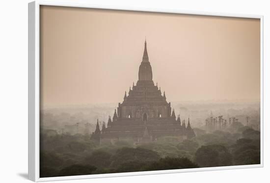 Sunrise at Sulamani Buddhist Temple, Bagan (Pagan) Ancient City, Myanmar (Burma), Asia-Matthew Williams-Ellis-Framed Photographic Print