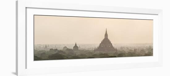 Sunrise at Sulamani Buddhist Temple, Bagan (Pagan) Ancient City, Myanmar (Burma), Asia-Matthew Williams-Ellis-Framed Photographic Print