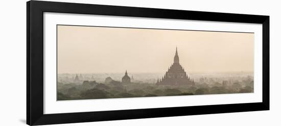 Sunrise at Sulamani Buddhist Temple, Bagan (Pagan) Ancient City, Myanmar (Burma), Asia-Matthew Williams-Ellis-Framed Photographic Print