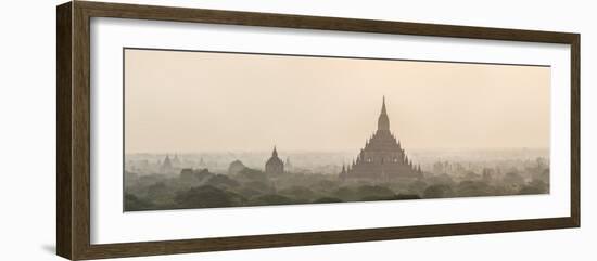 Sunrise at Sulamani Buddhist Temple, Bagan (Pagan) Ancient City, Myanmar (Burma), Asia-Matthew Williams-Ellis-Framed Photographic Print
