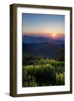 Sunrise at Tennant Mountain Area, Blue Ridge Parkway, North Carolina-Howie Garber-Framed Photographic Print