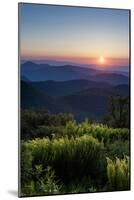 Sunrise at Tennant Mountain Area, Blue Ridge Parkway, North Carolina-Howie Garber-Mounted Photographic Print