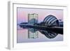 Sunrise at the Clyde Auditorium (The Armadillo), Glasgow, Scotland, United Kingdom, Europe-Karen Deakin-Framed Photographic Print