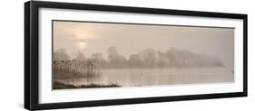 Sunrise at The Great Lake, Castle Howard, North Yorkshire, Yorkshire, England, United Kingdom, Euro-John Potter-Framed Photographic Print