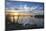 Sunrise at the Lake Neusiedl at Purbach, Burgenland, Austria, Europe-Gerhard Wild-Mounted Photographic Print