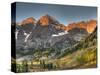 Sunrise at the Maroon-Bells in Colorado's Maroon Bells-Snowmass Wilderness Area-Kyle Hammons-Stretched Canvas