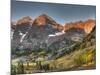 Sunrise at the Maroon-Bells in Colorado's Maroon Bells-Snowmass Wilderness Area-Kyle Hammons-Mounted Photographic Print