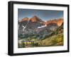 Sunrise at the Maroon-Bells in Colorado's Maroon Bells-Snowmass Wilderness Area-Kyle Hammons-Framed Photographic Print